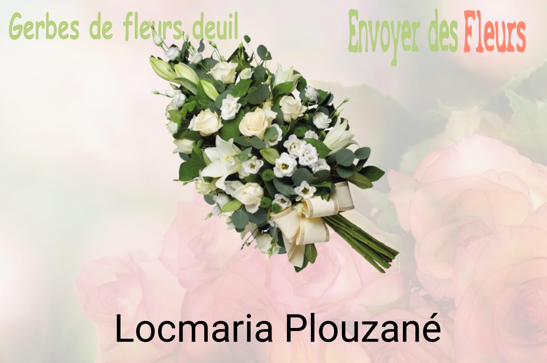 Gerbe de fleurs de deuil livrée à Locmaria-Plouzané